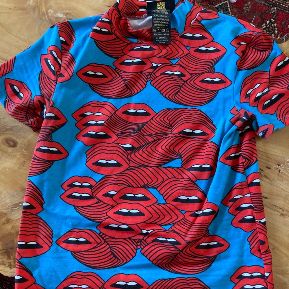 Nooworks mouths mockneck, size XS